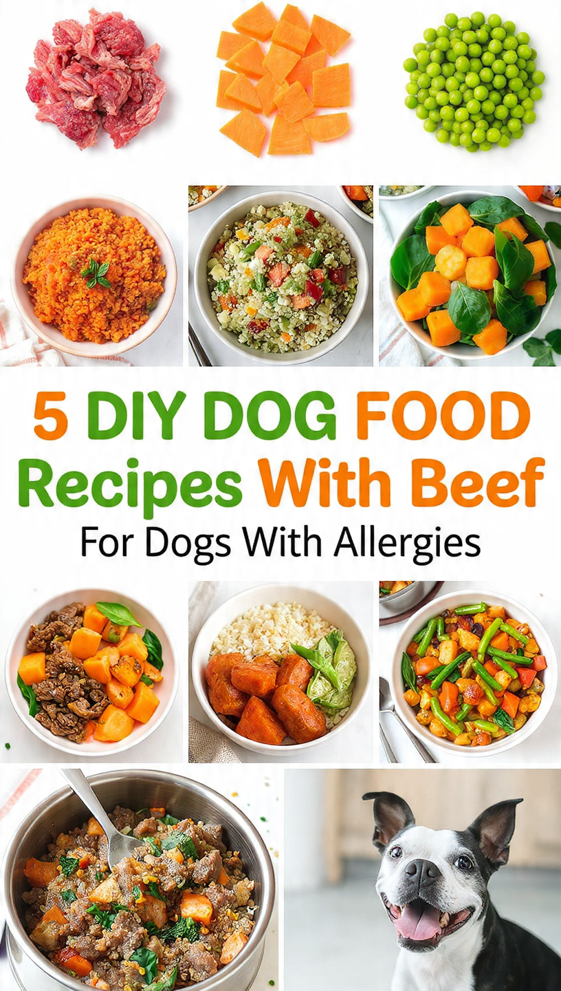 5 DIY Dog Food Recipes With Beef for Dogs With Allergies