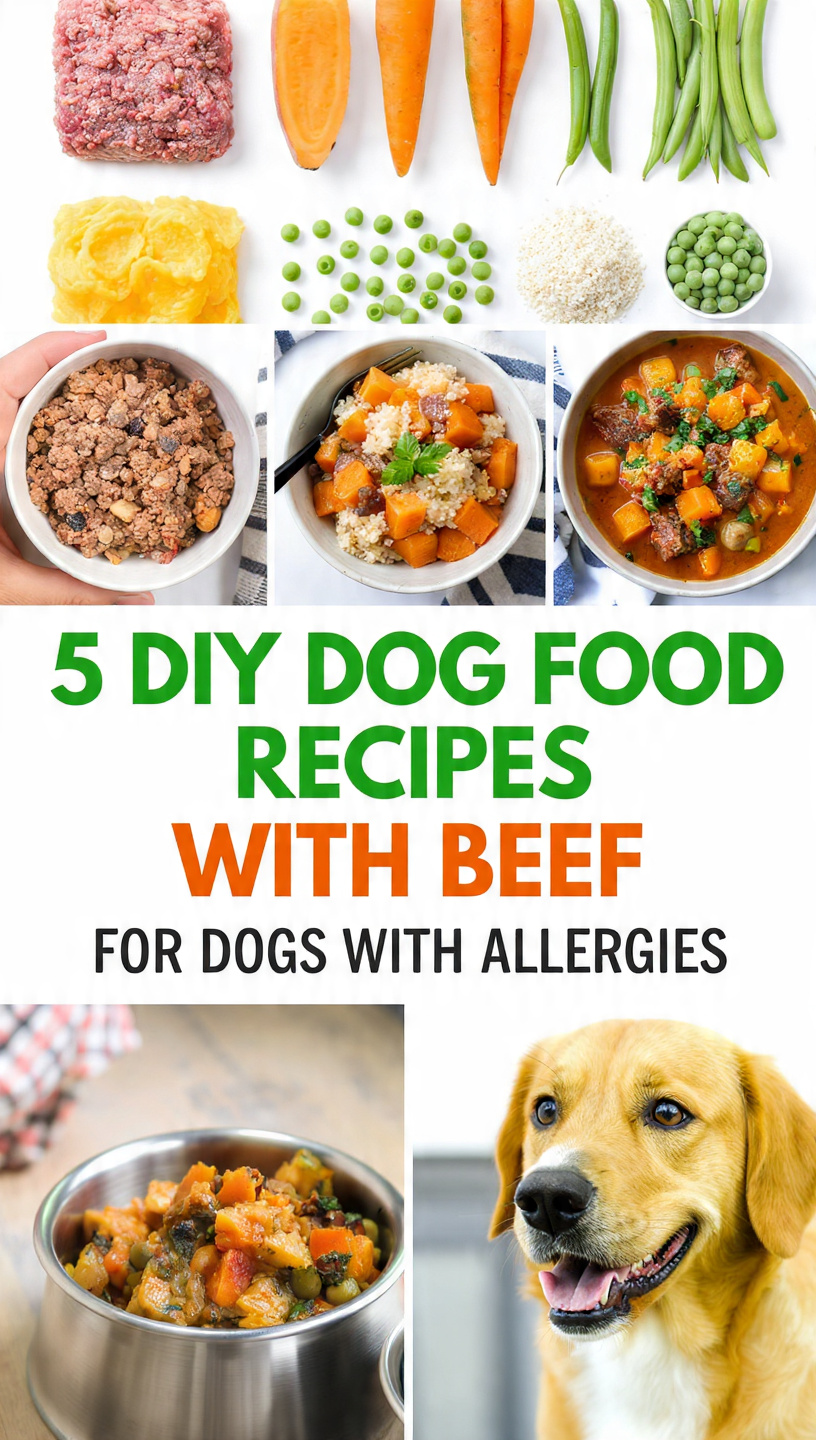 5 DIY Dog Food Recipes With Beef for Dogs With Allergies