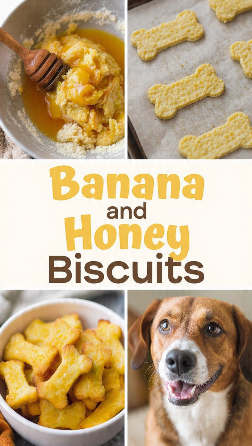 Banana and Honey Biscuits for Dogs A Healthy, Homemade Treat Your Pup Will Love