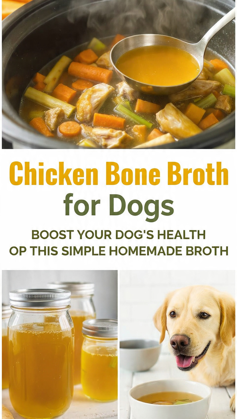Chicken Bone Broth for Dogs Boost Your Dog’s Health with This Simple Homemade Broth