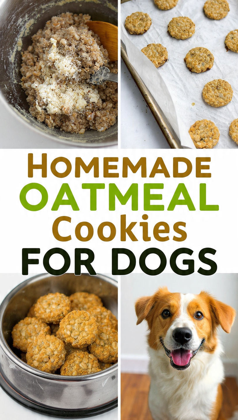 Homemade Oatmeal Cookies for Dogs A Healthy, Easy & Pup-Approved Treat Recipe