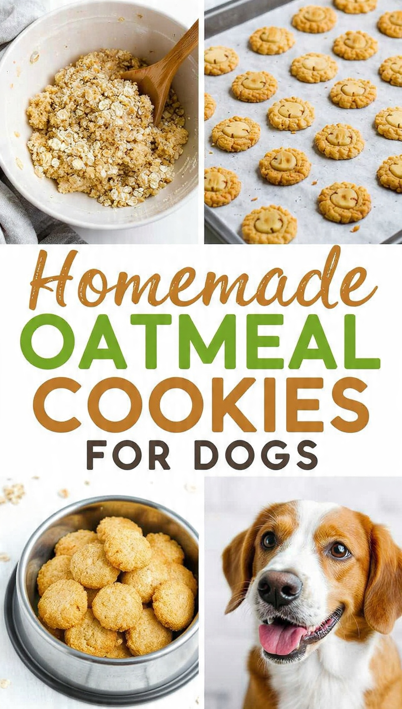 Homemade Oatmeal Cookies for Dogs A Healthy, Easy & Pup-Approved Treat Recipe