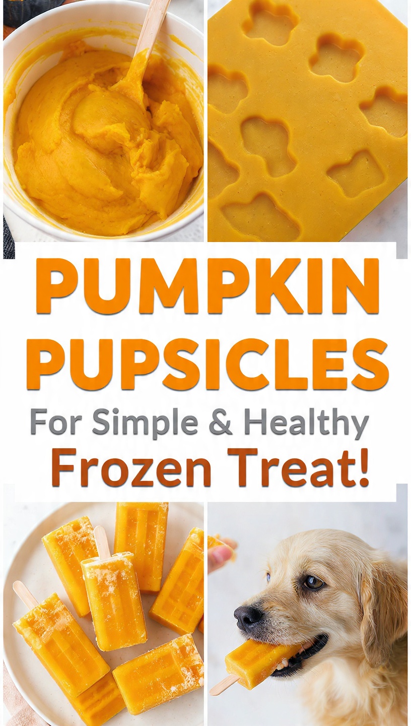 Pumpkin Pupsicles for Dogs A Simple & Healthy Frozen Treat!