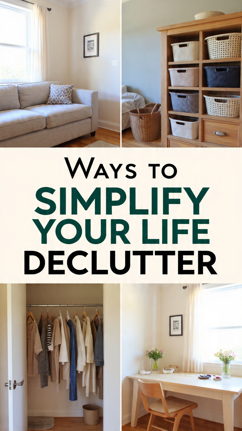 10 Ways to Simplify Your Life and Declutter